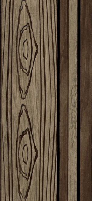Berlin Wood 4008 E3 Charcole Clads 12mm 8ft x 5 inch2