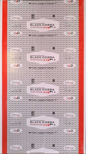 Black Cobra HD 8 ft x 4 ft PVC Board 675 density 18 mm