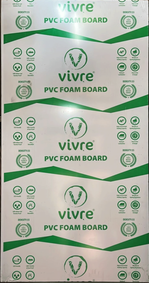 Vivre 8 ft x 4 ft PVC Foam Board Density 5.5 18mm